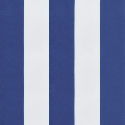 Tuinstoelkussens 2 st gestreept 40x40x3 cm stof wit en blauw 2 40 x 40 x 3 cm Blauw en wit