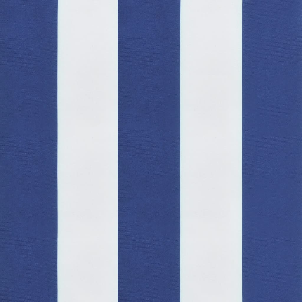 Tuinstoelkussens 6 st gestreept 40x40x3 cm stof wit en blauw 6 40 x 40 x 3 cm Blauw en wit