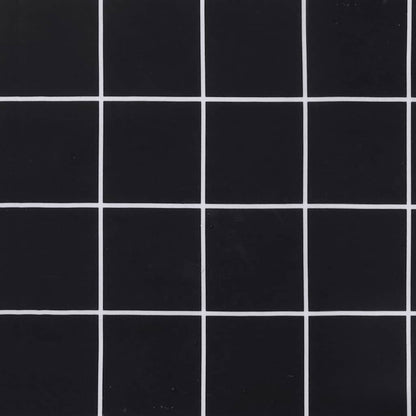 Tuinstoelkussens Ruitpatroon Stof Zwart En Wit 2