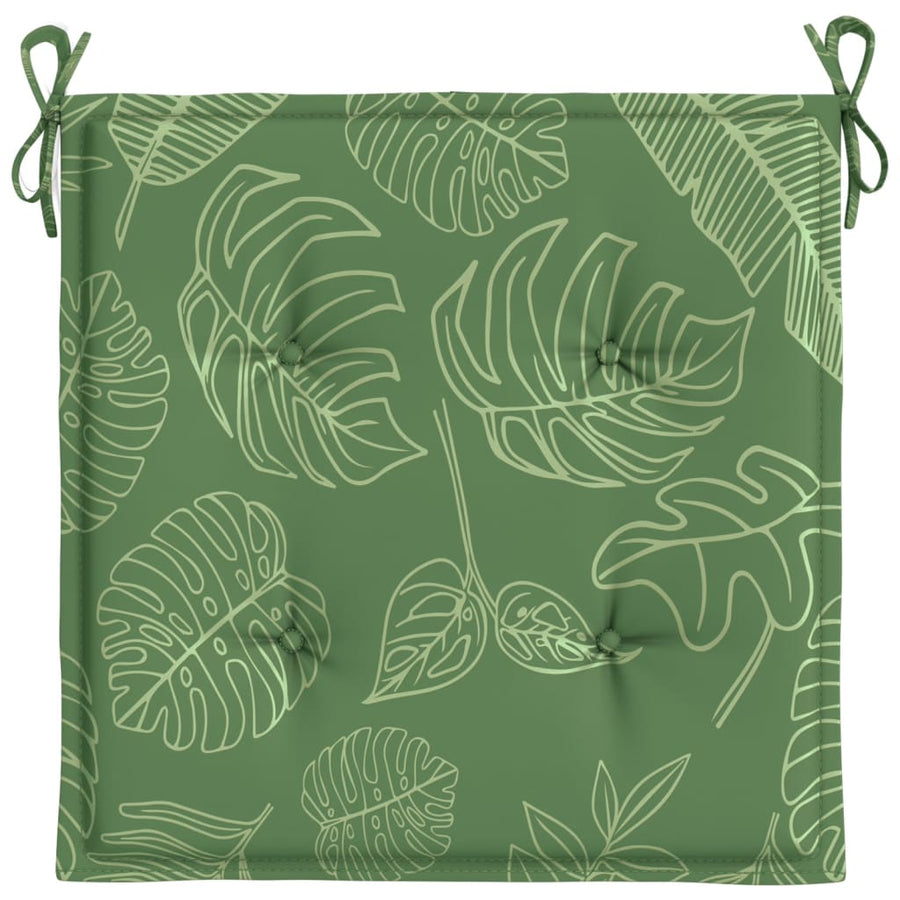 Stoelkussens 6 St Bladpatroon 40X40X3 Cm Stof Bladontwerp 40 x 40 x 3 cm