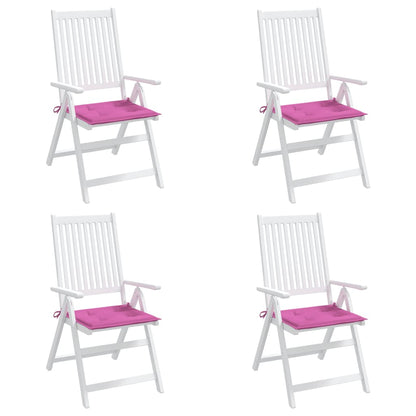 Tuinstoelkussens 4 st 40x40x3 cm stof roze 4 40 x 40 x 3 cm Roze