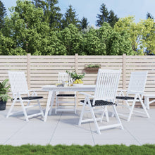 Tuinstoelkussens Ruitpatroon Stof Zwart En Wit 4