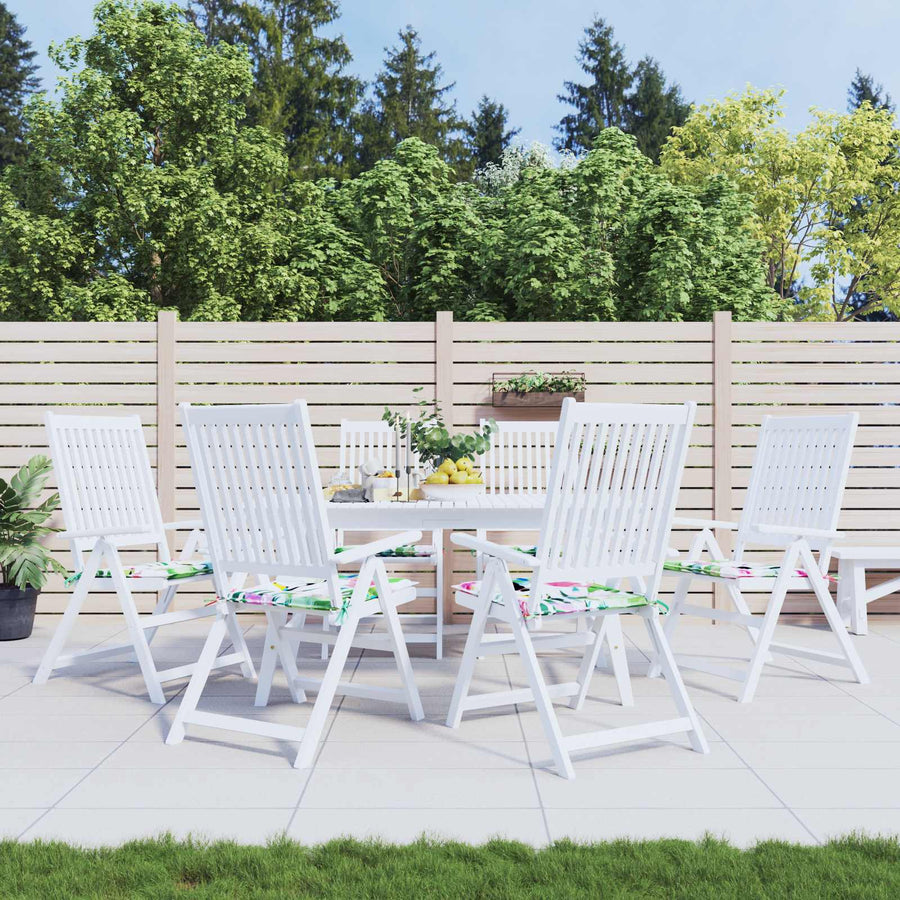 Stoelkussens 6 pcs Multikleur 50 x 50 x 4 cm Oxford Stof