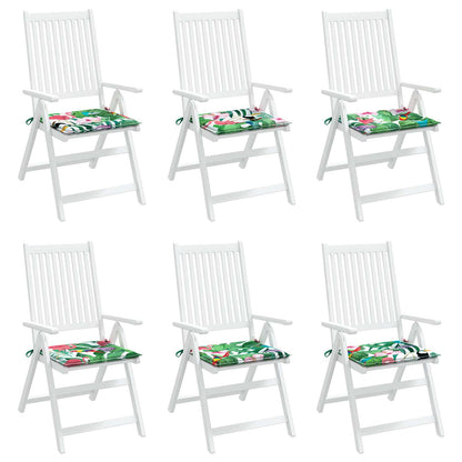 Stoelkussens 6 pcs Multikleur 50 x 50 x 4 cm Oxford Stof