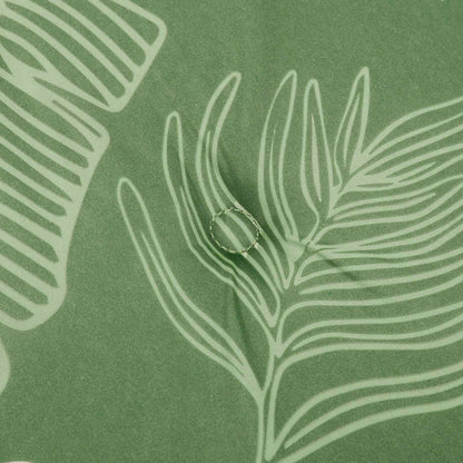 Stoelkussens 4 pcs Groen en Wit 50 x 50 x 4 cm Oxford Stof