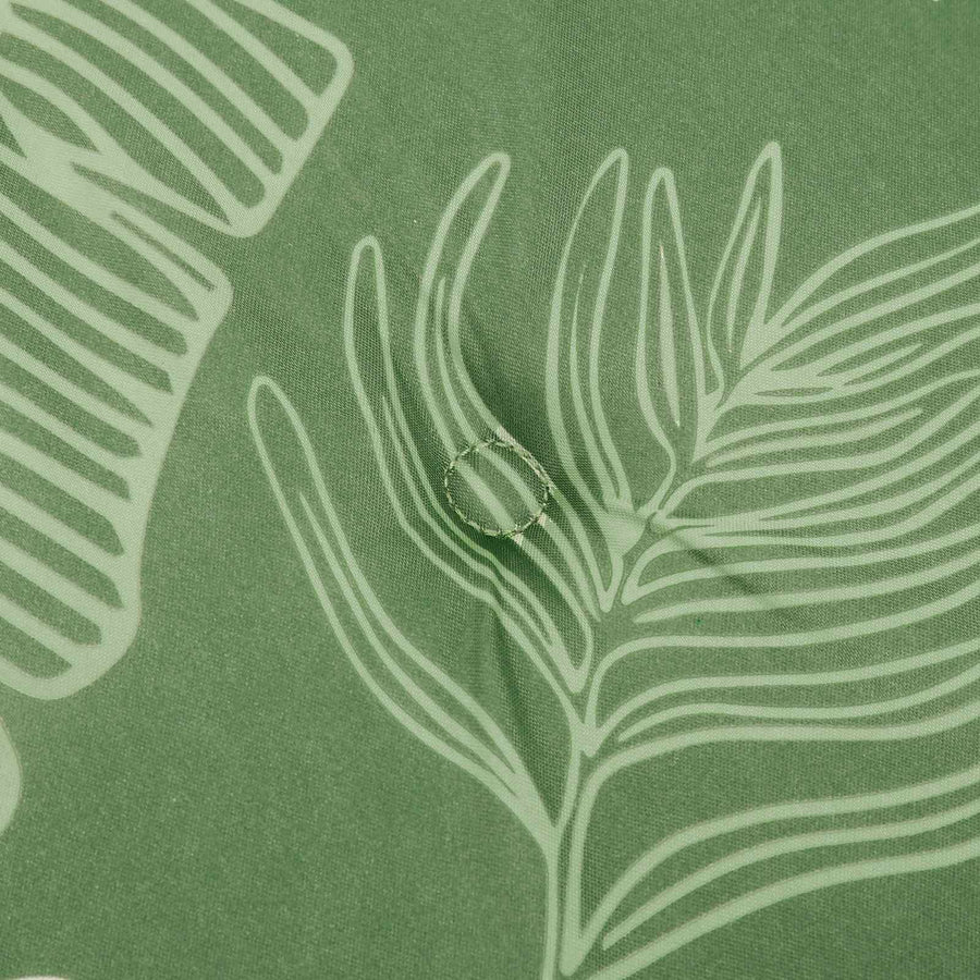 Stoelkussens 4 pcs Groen en Wit 50 x 50 x 4 cm Oxford Stof