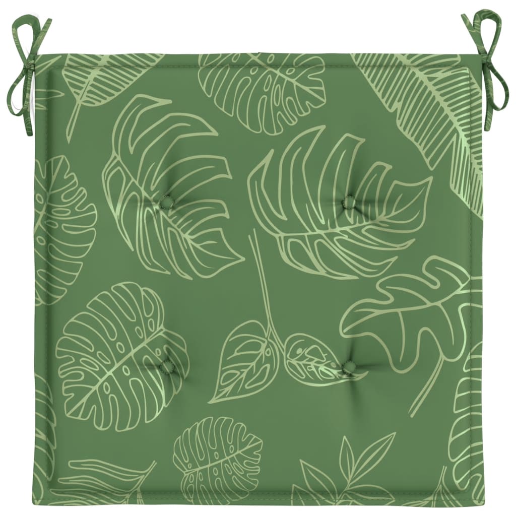 Stoelkussens 6 st bladpatroon 50x50x3 cm stof 6 50 x 50 x 3 cm Bladontwerp