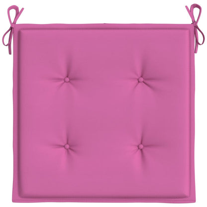 Tuinstoelkussens 4 st 50x50x3 cm stof roze 4 50 x 50 x 3 cm Roze