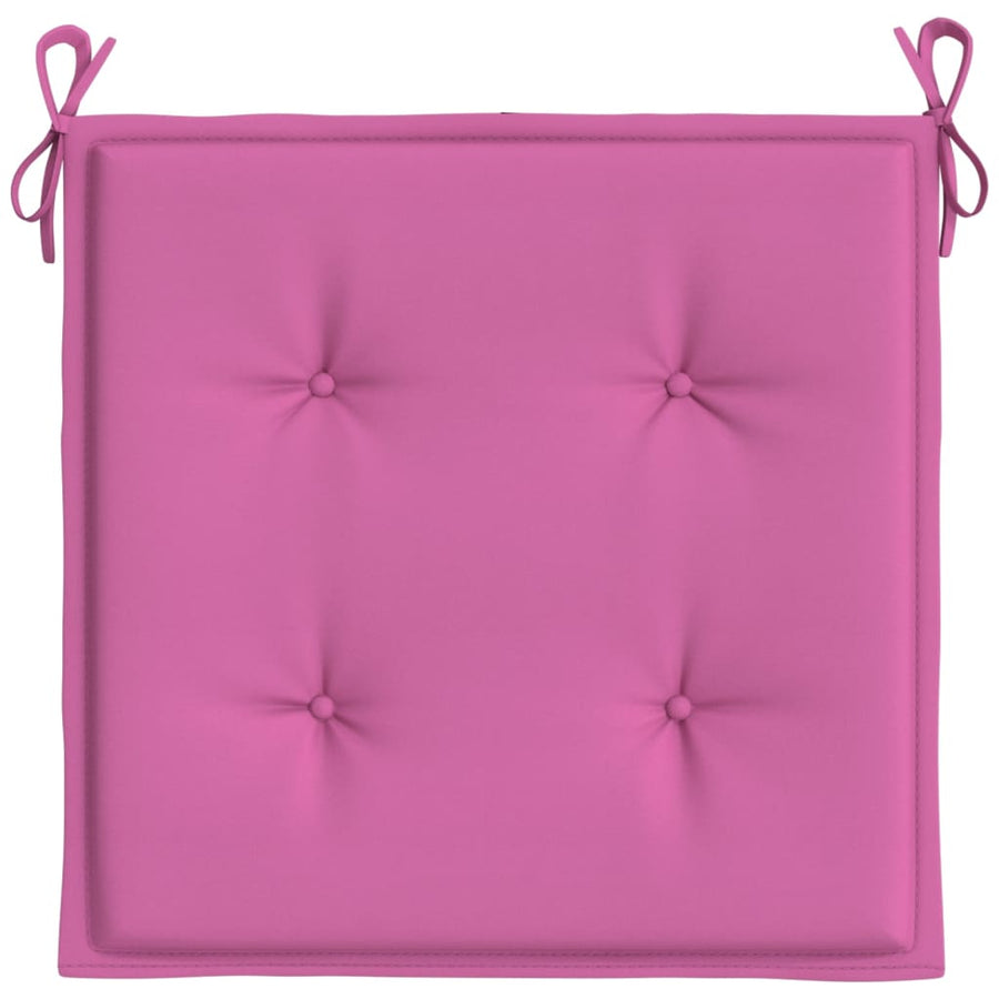 Tuinstoelkussens 4 st 50x50x3 cm stof roze 4 50 x 50 x 3 cm Roze