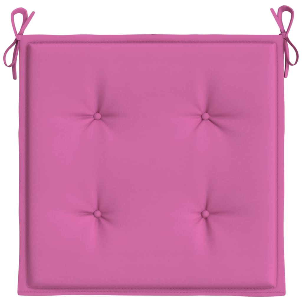 Tuinstoelkussens 6 st 50x50x3 cm stof roze 6 50 x 50 x 3 cm Roze