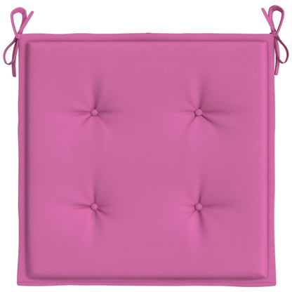 Tuinstoelkussens 6 st 50x50x3 cm stof roze 6 50 x 50 x 3 cm Roze
