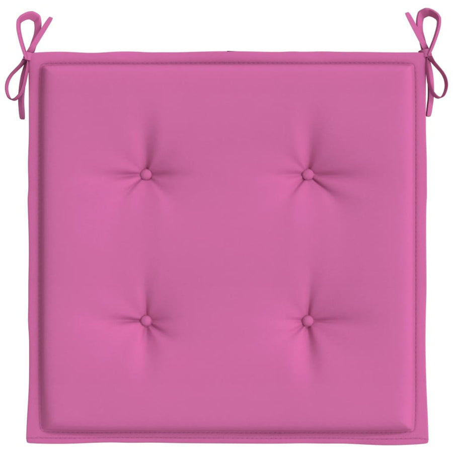 Tuinstoelkussens 6 st 50x50x3 cm stof roze 6 50 x 50 x 3 cm Roze