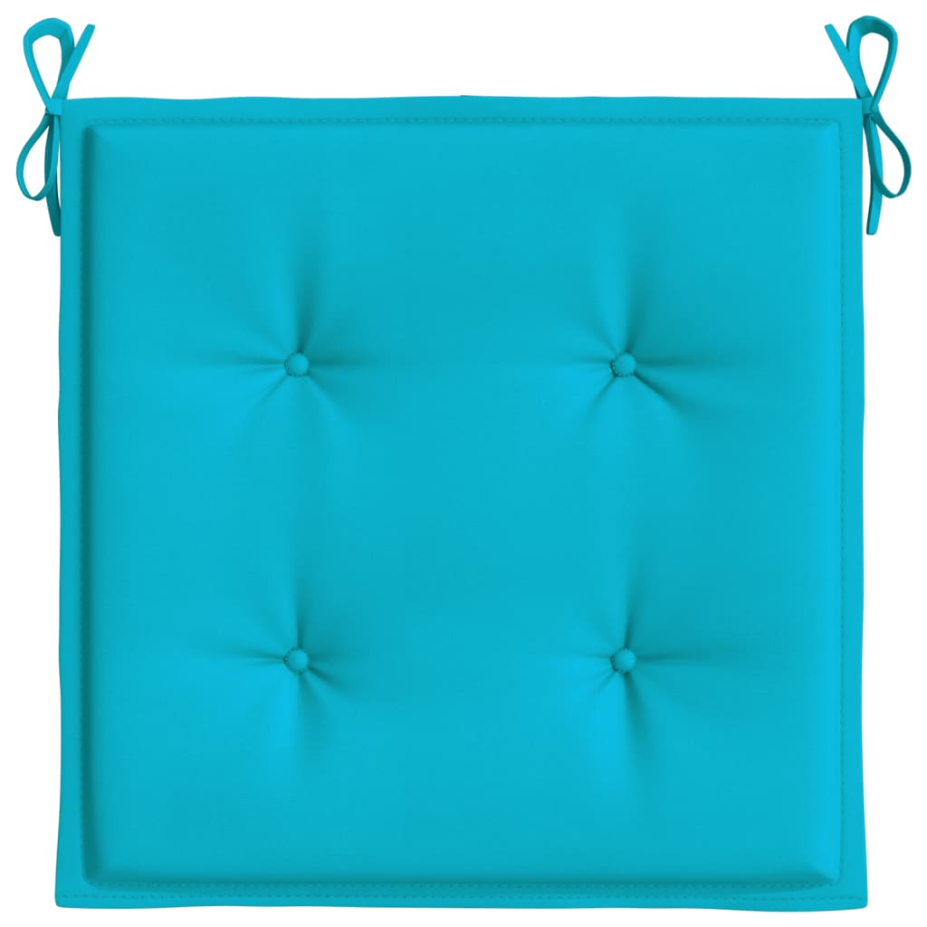 Tuinstoelkussens 6 st 50x50x3 cm stof turquoise 6 50 x 50 x 3 cm Turquoise