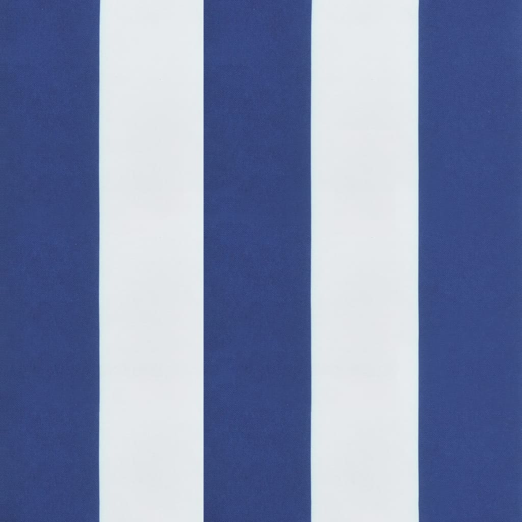 Tuinbankkussen gestreept 100x50x3 cm oxford stof wit en blauw 100 x 50 x 3 cm Blauw en wit