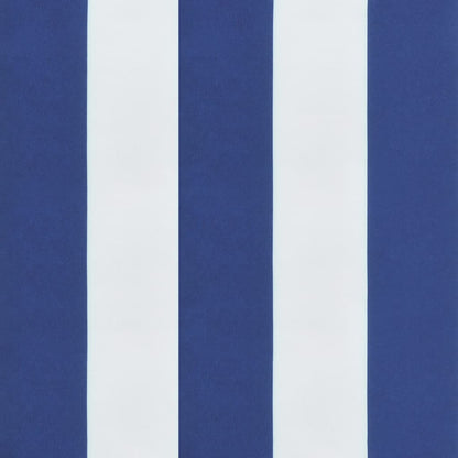 Tuinbankkussen gestreept 100x50x3 cm oxford stof wit en blauw 100 x 50 x 3 cm Blauw en wit