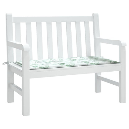 Tuinbankkussen 100x50x3 cm oxford stof bladpatroon