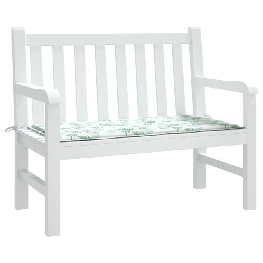 Tuinbankkussen 100x50x3 cm oxford stof bladpatroon