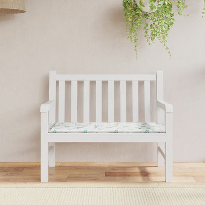 Tuinbankkussen 100x50x3 cm oxford stof bladpatroon