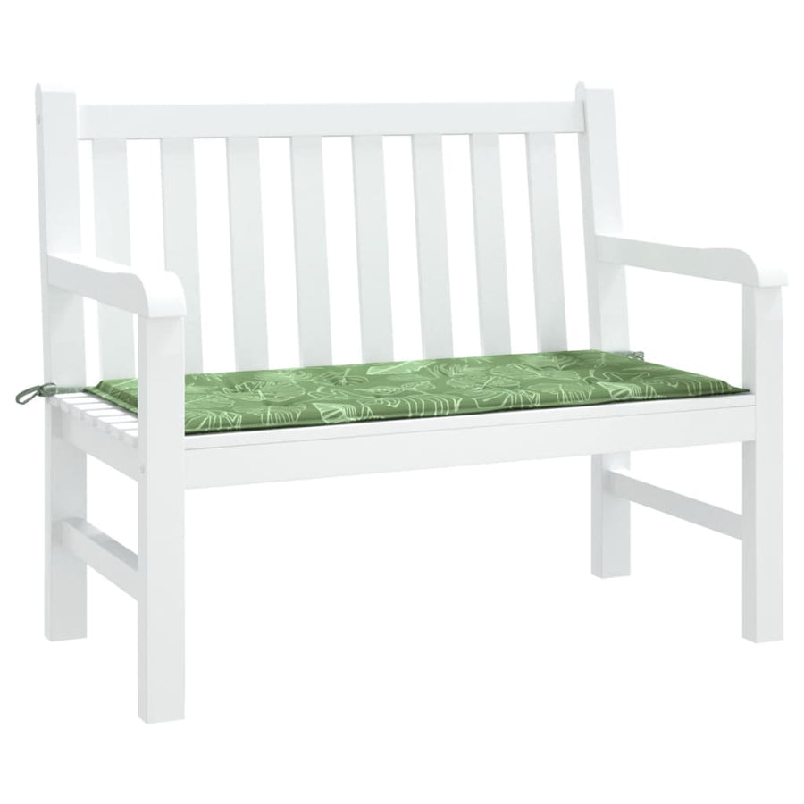 Tuinbankkussen 120x50x3 cm oxford stof bladpatroon 120 x 50 x 3 cm Bladontwerp