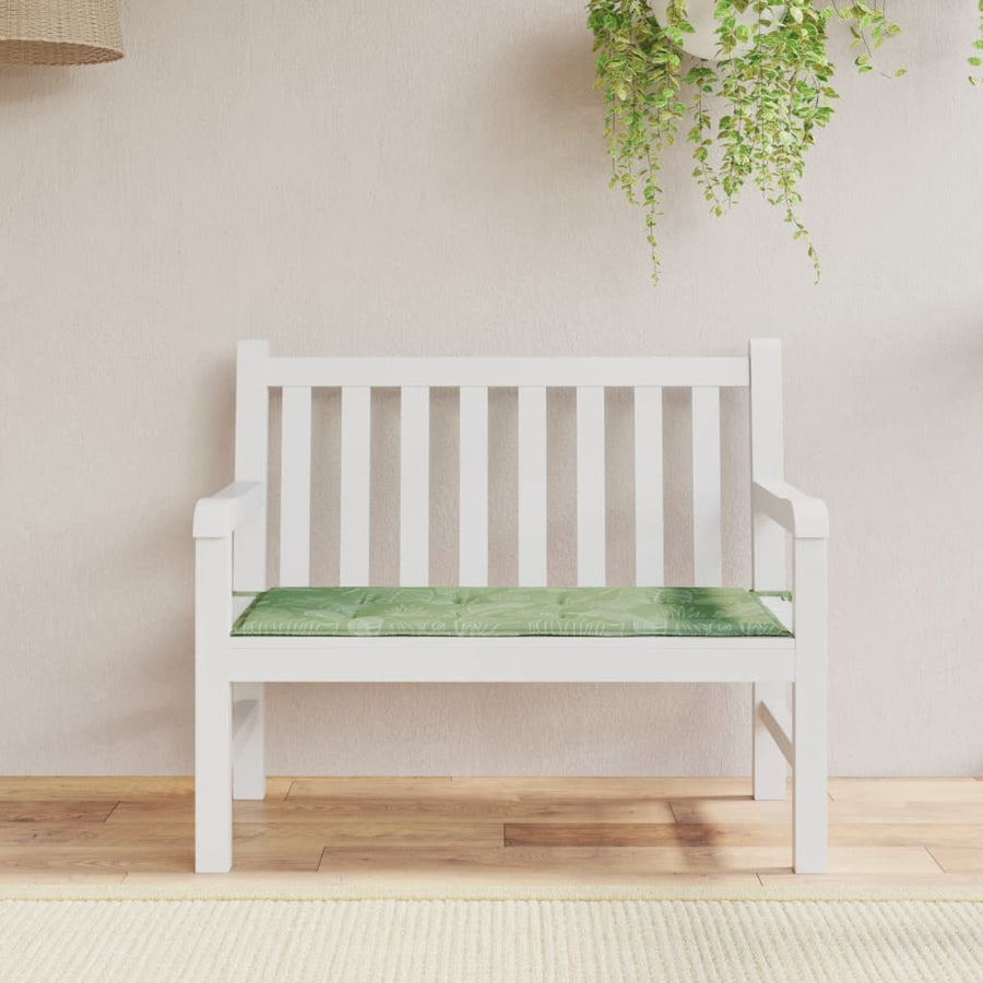 Tuinbankkussen 120x50x3 cm oxford stof bladpatroon 120 x 50 x 3 cm Bladontwerp