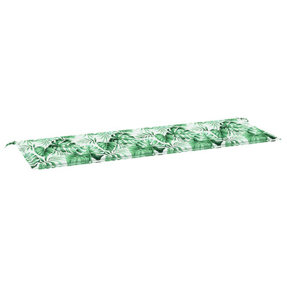 Bankkussen Blad Bladpatroon 150 x 50 x 3 cm Oxford Stof