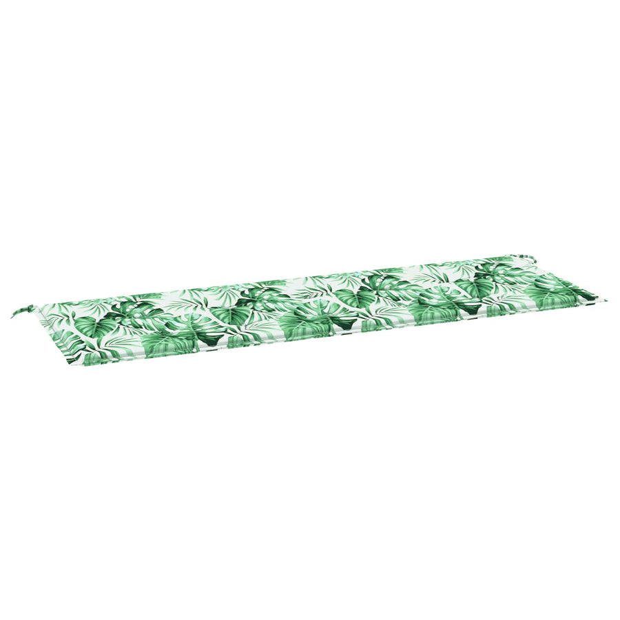 Bankkussen Blad Bladpatroon 150 x 50 x 3 cm Oxford Stof