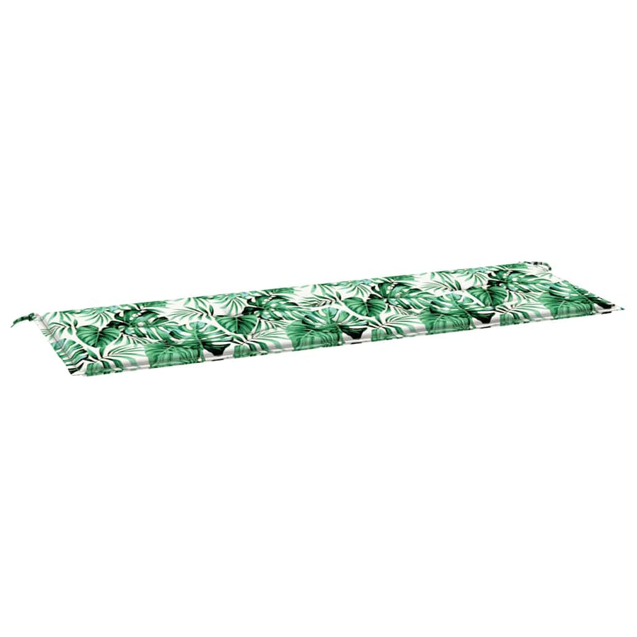 Bankkussen Blad Bladpatroon 150 x 50 x 3 cm Oxford Stof