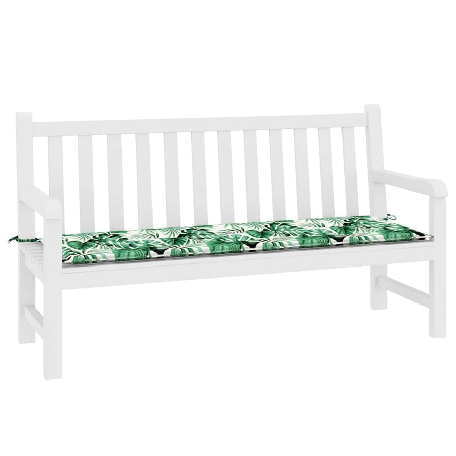 Bankkussen Blad Bladpatroon 150 x 50 x 3 cm Oxford Stof