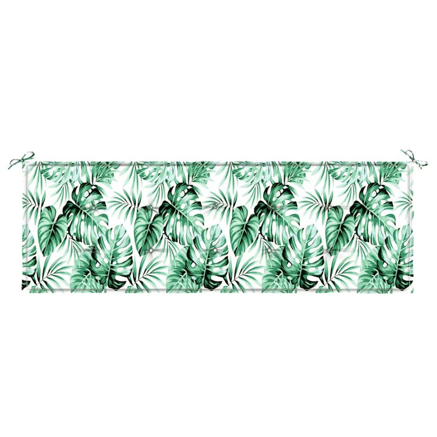 Bankkussen Blad Bladpatroon 150 x 50 x 3 cm Oxford Stof