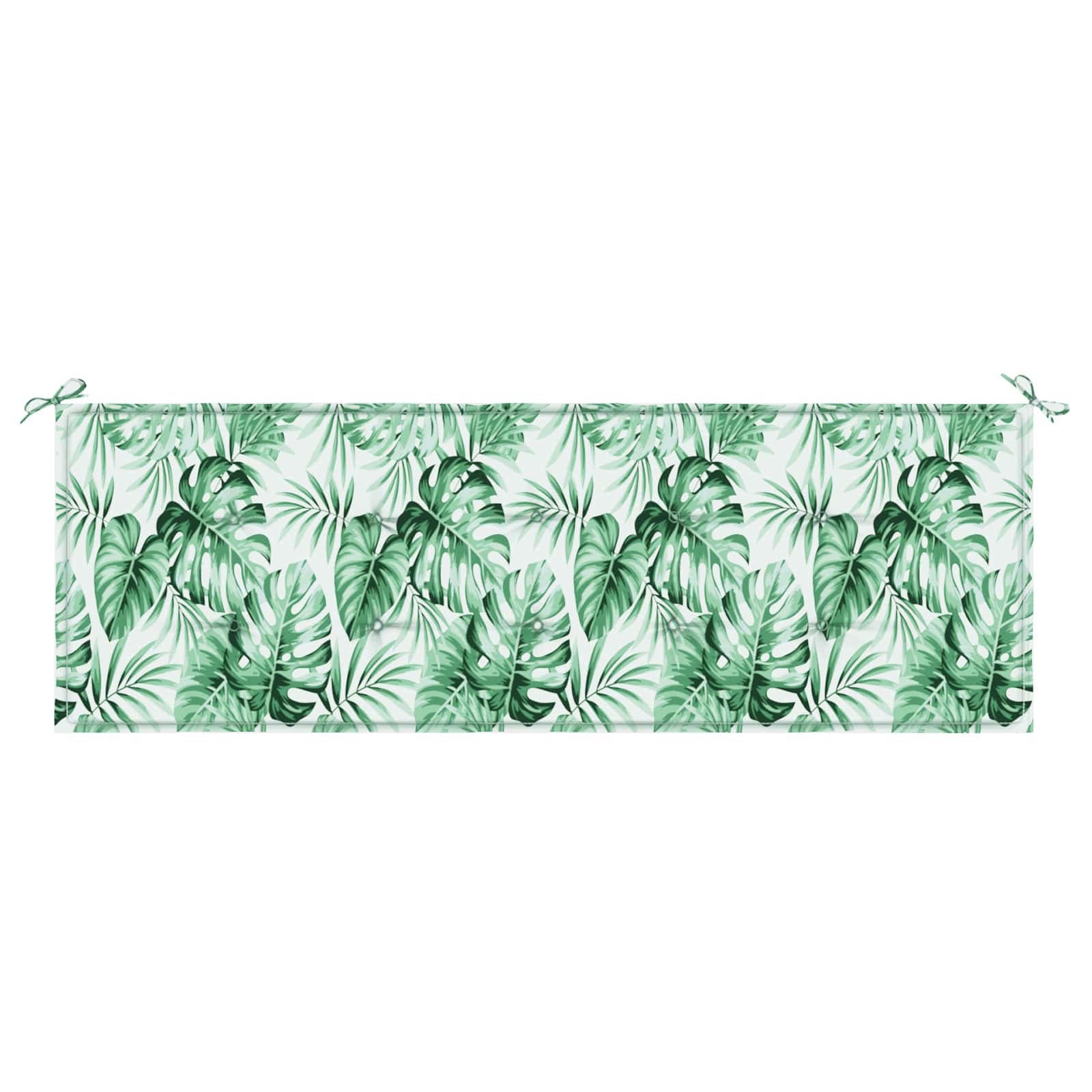 Bankkussen Blad Bladpatroon 150 x 50 x 3 cm Oxford Stof