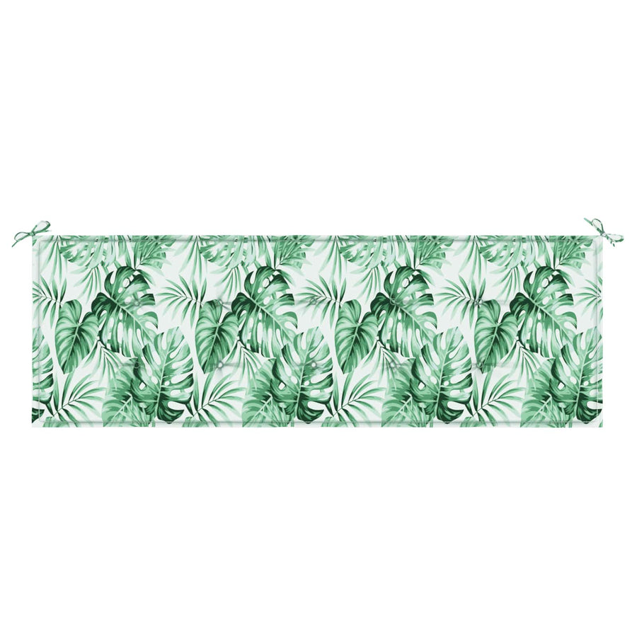 Bankkussen Blad Bladpatroon 150 x 50 x 3 cm Oxford Stof