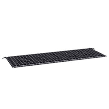 Tuinbankkussen ruitpatroon 150x50x3 cm oxford stof zwart 150 x 50 x 3 cm Zwart en wit