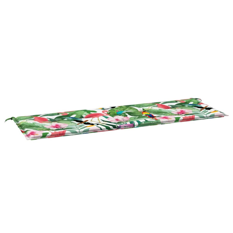 Tuinbankkussen 150x50x3 cm oxford stof meerkleurig 150 x 50 x 3 cm Groen en roze