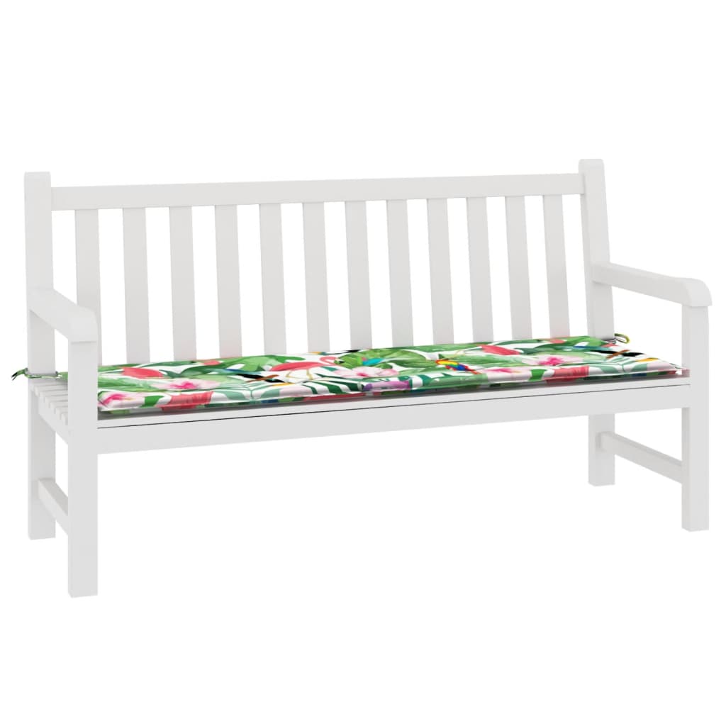 Tuinbankkussen 150x50x3 cm oxford stof meerkleurig 150 x 50 x 3 cm Groen en roze