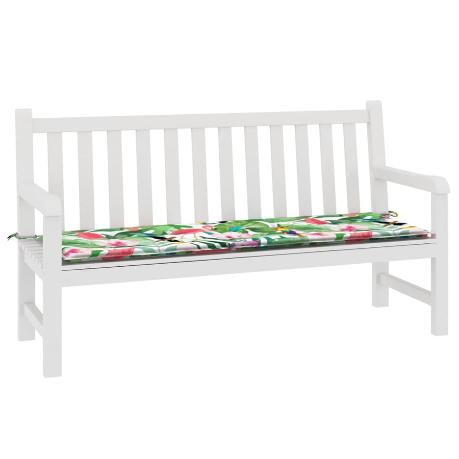 Tuinbankkussen 150x50x3 cm oxford stof meerkleurig 150 x 50 x 3 cm Groen en roze