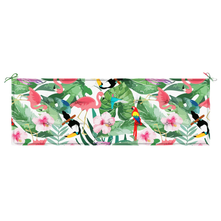 Tuinbankkussen 150x50x3 cm oxford stof meerkleurig 150 x 50 x 3 cm Groen en roze