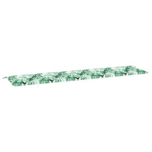 Bankkussen Blad Bladpatroon 200 x 50 x 3 cm Oxford Stof