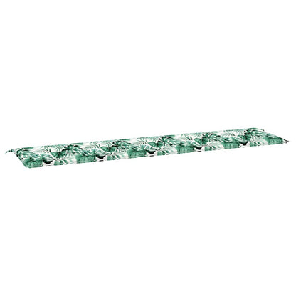 Bankkussen Blad Bladpatroon 200 x 50 x 3 cm Oxford Stof