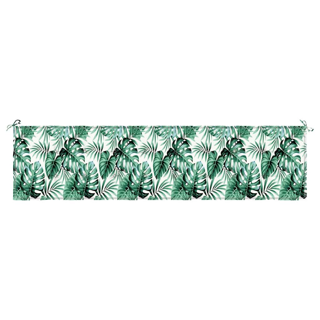 Bankkussen Blad Bladpatroon 200 x 50 x 3 cm Oxford Stof