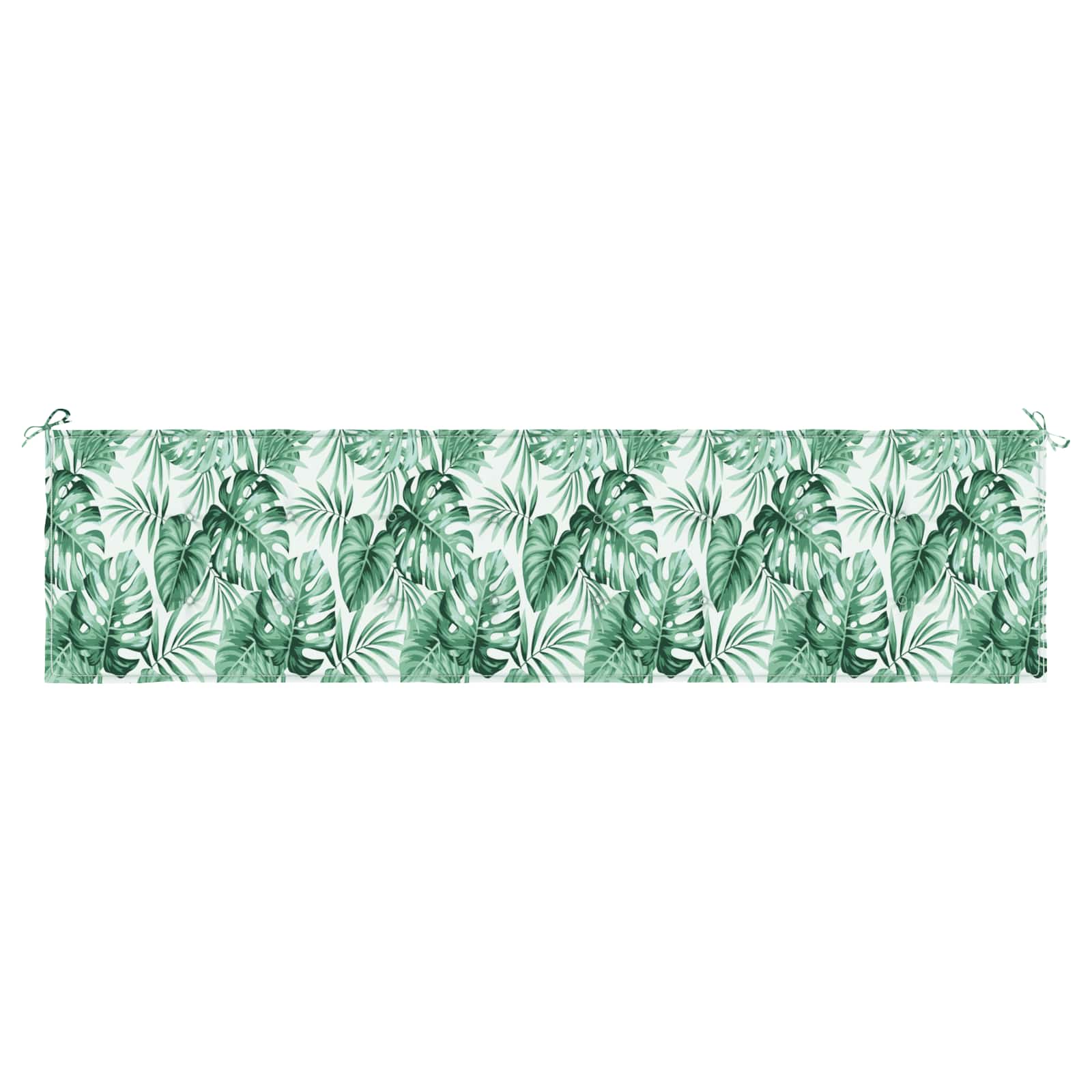 Bankkussen Blad Bladpatroon 200 x 50 x 3 cm Oxford Stof