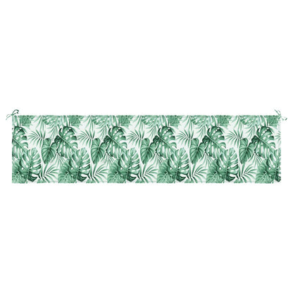 Bankkussen Blad Bladpatroon 200 x 50 x 3 cm Oxford Stof