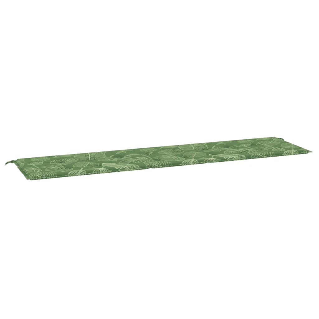 Tuinbankkussen bladpatroon 200x50x3 cm stof 200 x 50 x 3 cm Bladontwerp