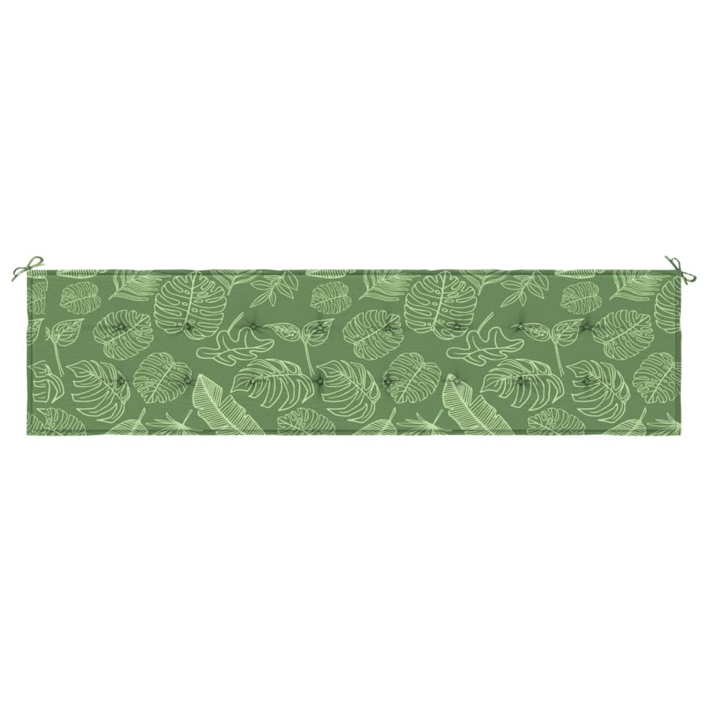 Tuinbankkussen bladpatroon 200x50x3 cm stof 200 x 50 x 3 cm Bladontwerp