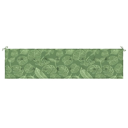 Tuinbankkussen bladpatroon 200x50x3 cm stof 200 x 50 x 3 cm Bladontwerp