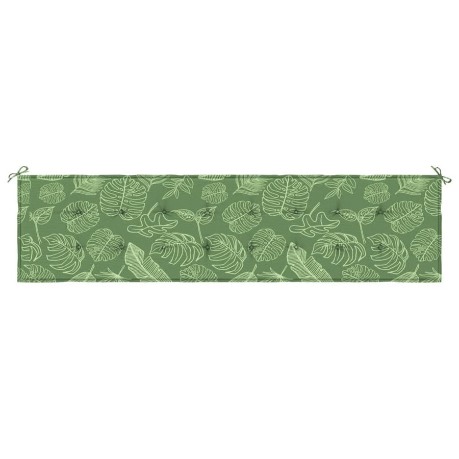Tuinbankkussen bladpatroon 200x50x3 cm stof 200 x 50 x 3 cm Bladontwerp