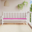 Garden bench cushion 200x50x4 cm fabric pink