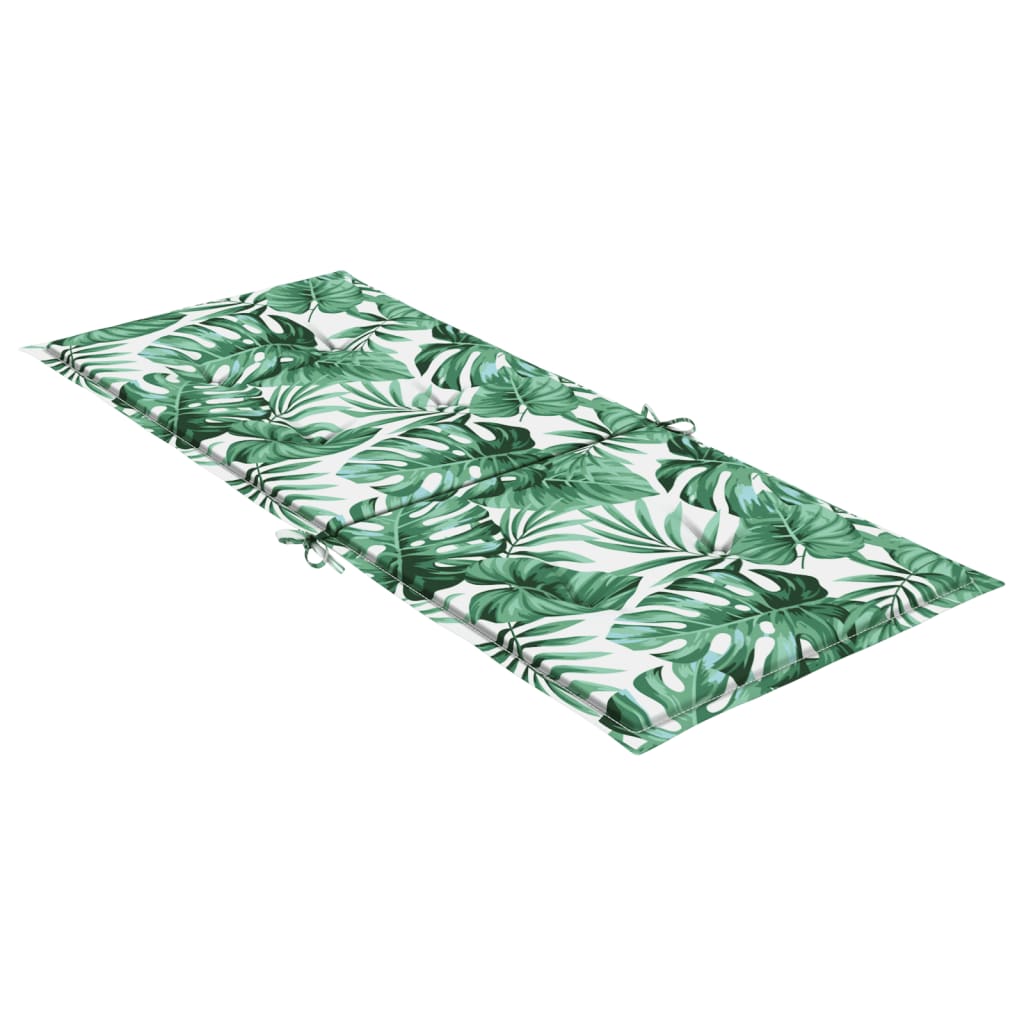 Stoelkussens Hoge Rug Stof 4 120 x 50 x 3 cm Bladpatroon