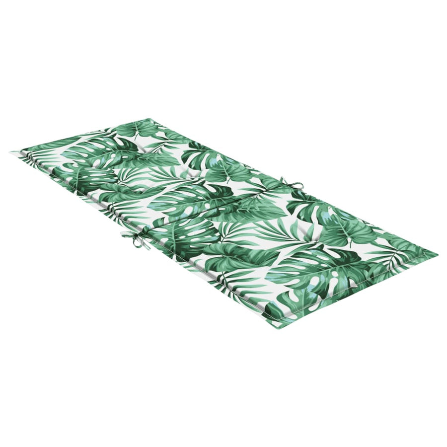 Stoelkussens Hoge Rug Stof 4 120 x 50 x 3 cm Bladpatroon