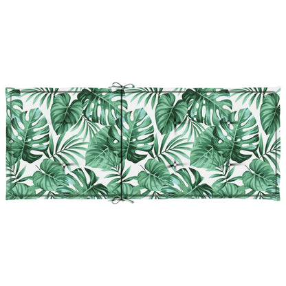 Stoelkussens Hoge Rug Stof 6 120 x 50 x 3 cm Bladpatroon