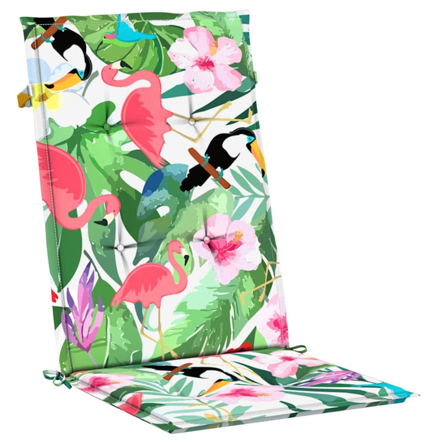 Stoelkussens Hoge Rug Stof Meerkleurig 4 120 x 50 x 3 cm Groen en roze